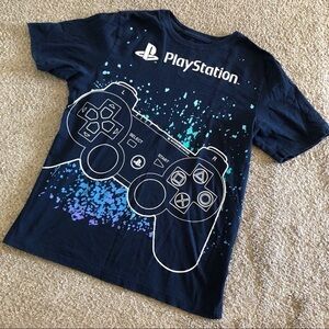 Playstation blue short sleeve controller graphic tee in size XXL
